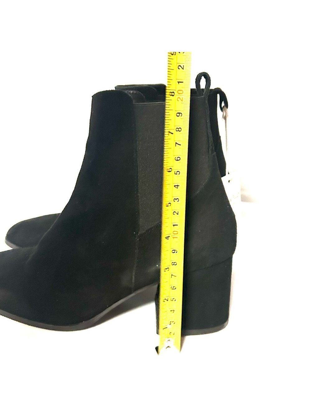 Antonio de Faria Black Suede Boots Ankle Boots made in Portugal Size 8 NWT - Picture 7 of 9